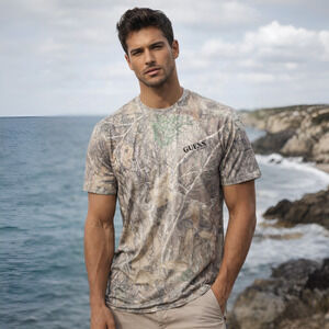 NWT GUESS Originals x RealTree Hunter Camo T-Shirt Men’s size Large